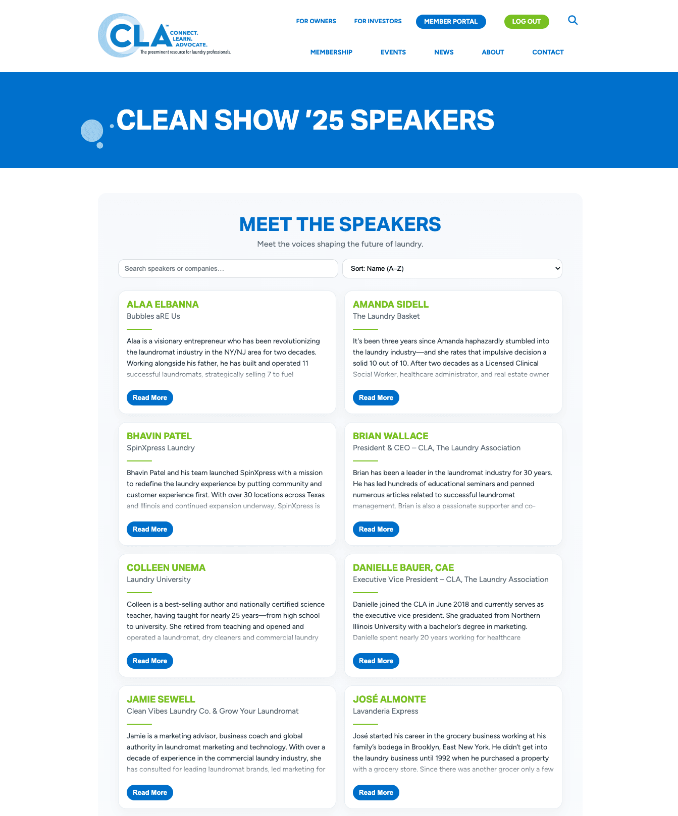 CLA - Clean 2025 Event Speakers