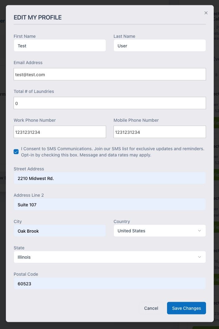 CLA Member Portal - Edit Profile